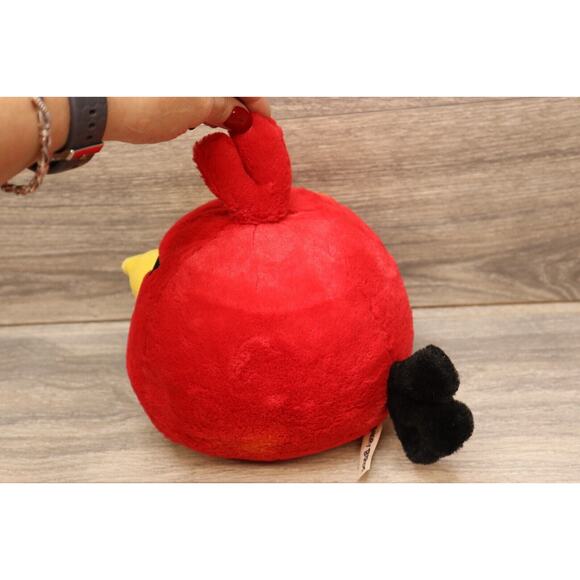 2010 Angry Birds Plush Red Bird Toy Stuffed Animal 8" No Sound - Picture 11 of 14